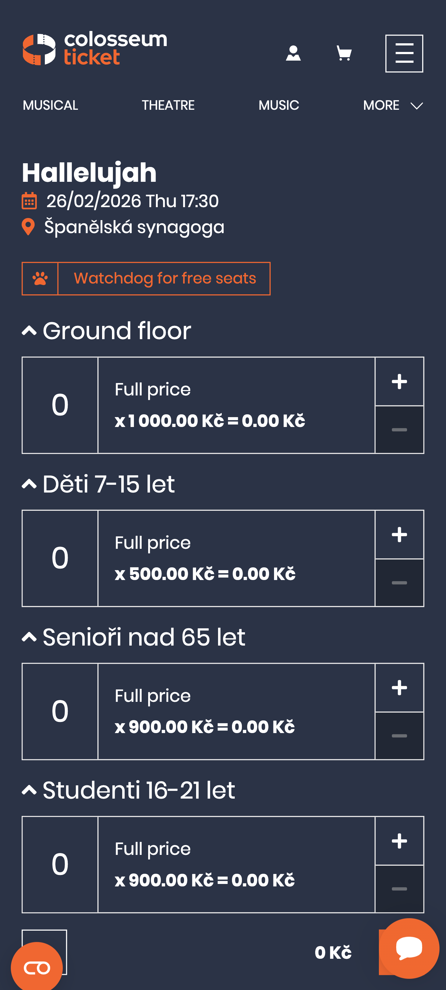 SCR-WEB-27: Neadresné — kategorie s countery, cenové kategorie