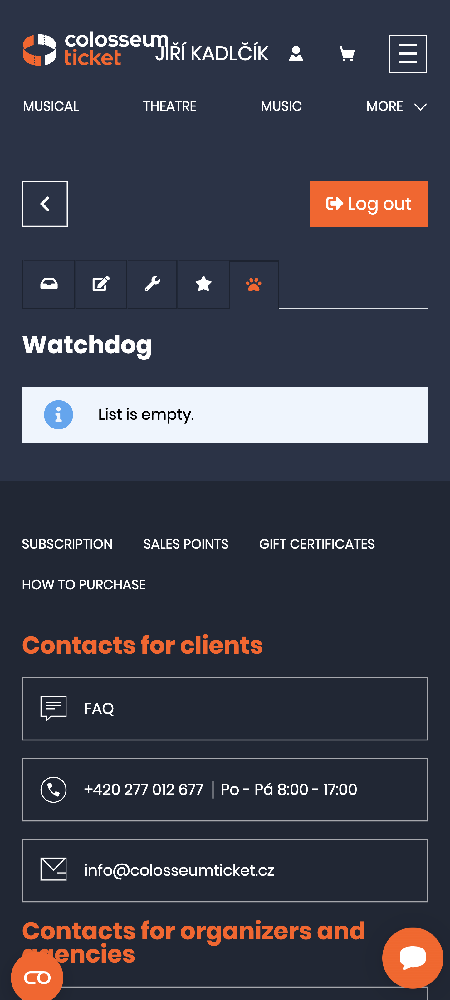 SCR-WEB-47: Kontaktní údaje, fakturační adresa